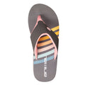 Grey - Back - Animal Womens-Ladies Swish Flip Flops