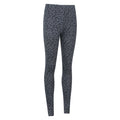 Grey - Side - Mountain Warehouse Womens-Ladies Talus Leopard Print Thermal Leggings