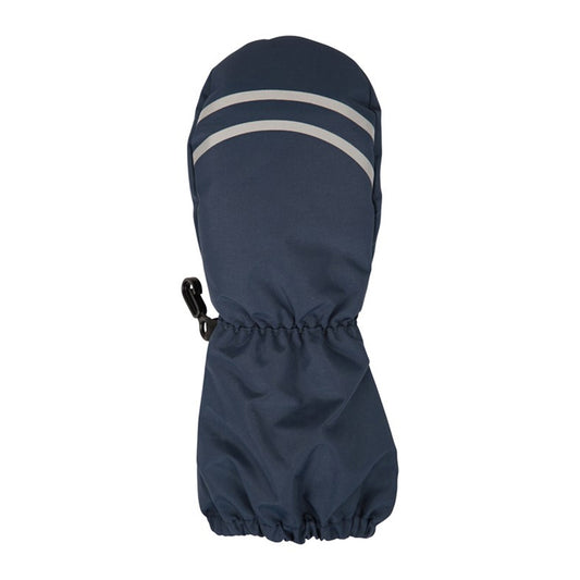 Navy - Front - Mountain Warehouse Childrens-Kids Snow Long Cuff Mittens