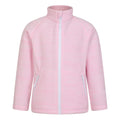 Light Pink - Front - Mountain Warehouse Childrens-Kids Snowdonia Fleece Jacket