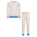 Beige - Front - Mountain Warehouse Childrens-Kids Colour Block Merino Wool Base Layer Set