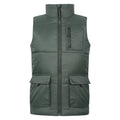 Khaki Green - Front - Mountain Warehouse Childrens-Kids Cargo Water Resistant Padded Gilet