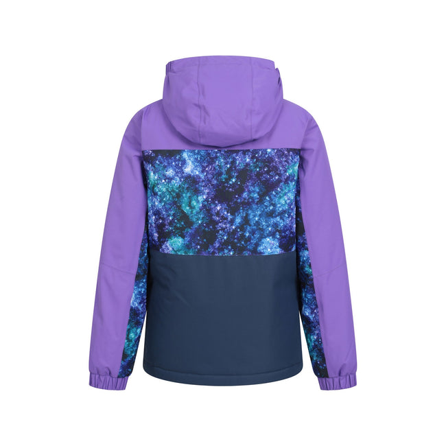 Purple - Back - Mountain Warehouse Childrens-Kids Storm II Waterproof Ski Jacket