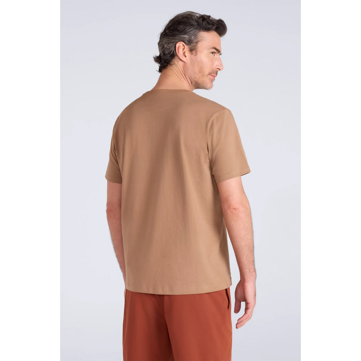 Rust - Close up - Mountain Warehouse Mens Mountain T-Shirt