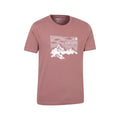 Burgundy - Side - Mountain Warehouse Mens Mountain T-Shirt