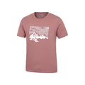 Burgundy - Lifestyle - Mountain Warehouse Mens Mountain T-Shirt