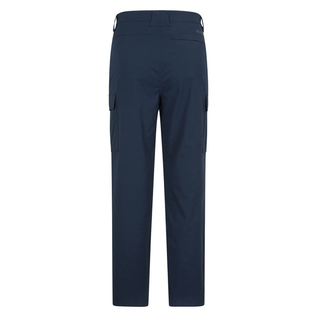Navy - Back - Mountain Warehouse Mens Delta Stretch Cargo Trousers