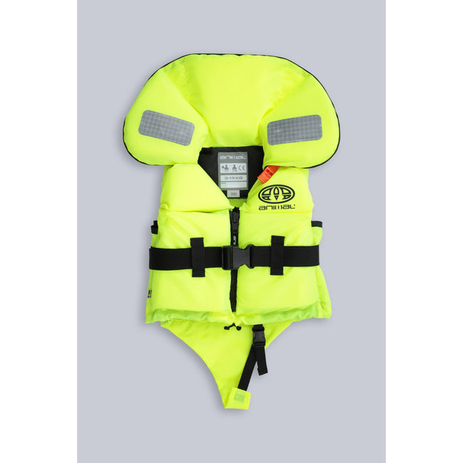 Bright Yellow - Front - Animal Childrens-Kids Split Front Life Jacket