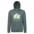 Green - Front - Mountain Warehouse Mens Grid Hoodie