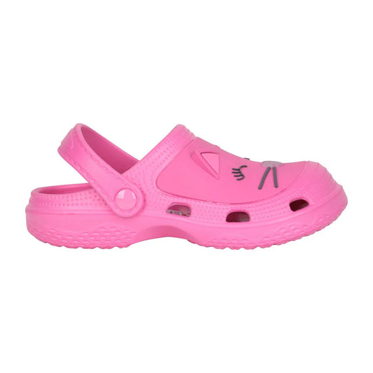 Pink - Front - Mountain Warehouse Childrens-Kids Character Clogs