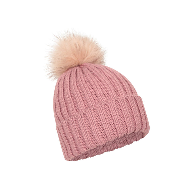 Pale Pink - Lifestyle - Mountain Warehouse Womens-Ladies Geneva Borg Lined Beanie