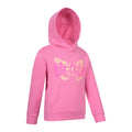 Bright Pink - Side - Mountain Warehouse Childrens-Kids Brave Butterfly Hoodie