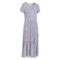 Grey - Side - Mountain Warehouse Womens-Ladies Sardinia Flowers Tiered Dress