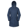 Navy - Front - Mountain Warehouse Womens-Ladies Polperro Lightweight Padded Waterproof Jacket