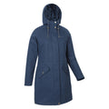 Navy - Side - Mountain Warehouse Womens-Ladies Polperro Lightweight Padded Waterproof Jacket
