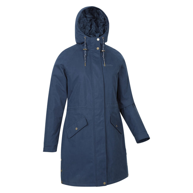 Navy - Side - Mountain Warehouse Womens-Ladies Polperro Lightweight Padded Waterproof Jacket