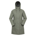 Khaki Green - Front - Mountain Warehouse Womens-Ladies Polperro Lightweight Padded Waterproof Jacket