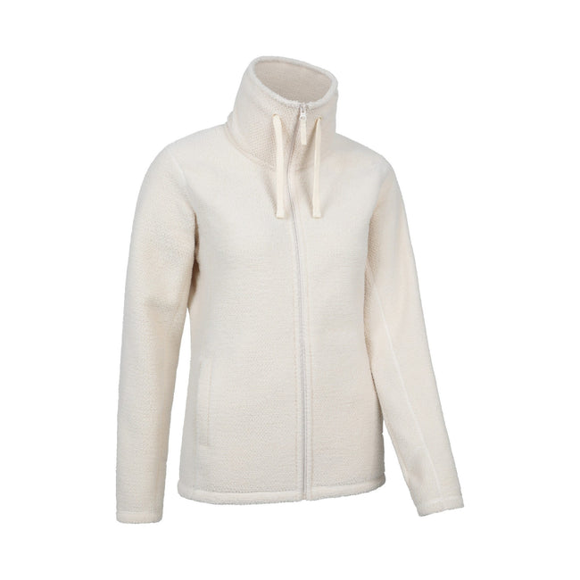 Beige - Side - Mountain Warehouse Womens-Ladies Arnes Full Zip Fleece Jacket