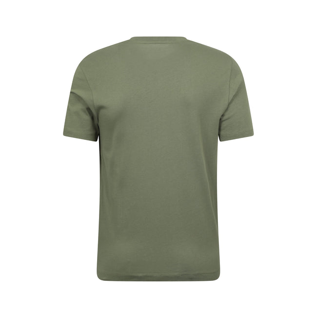 Khaki Green - Back - Mountain Warehouse Mens Mountain Stripes T-Shirt