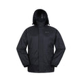 Black - Back - Mountain Warehouse Mens Pakka Jacket and Trousers Set