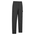 Black - Side - Mountain Warehouse Mens Delta Stretch Cargo Trousers