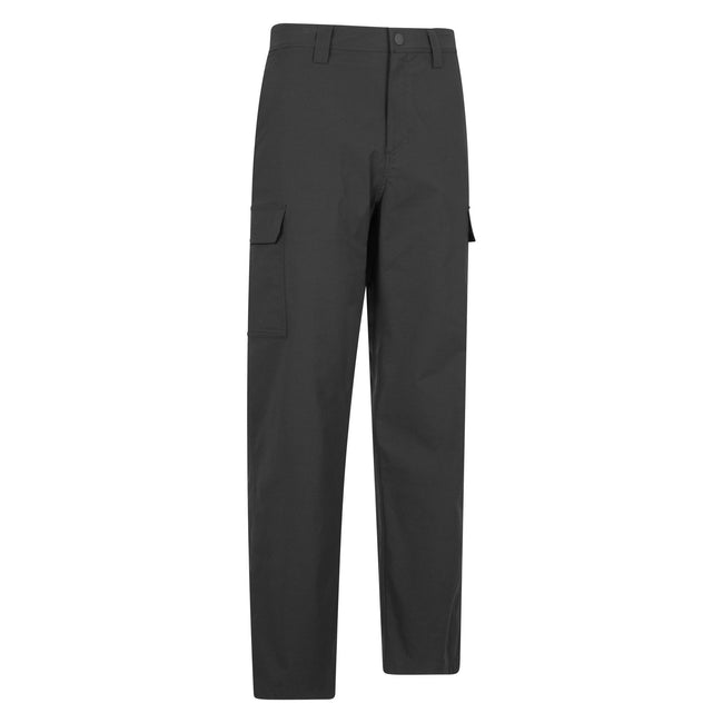 Black - Side - Mountain Warehouse Mens Delta Stretch Cargo Trousers