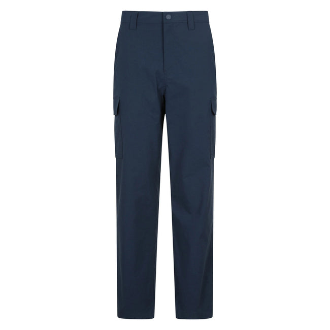 Navy - Front - Mountain Warehouse Mens Delta Stretch Cargo Trousers