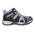 Grey - Side - Mountain Warehouse Womens-Ladies Direction II Leather Waterproof Wide Walking Boots