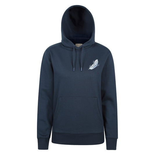 Navy - Front - Mountain Warehouse Womens-Ladies Floating Feather Hoodie