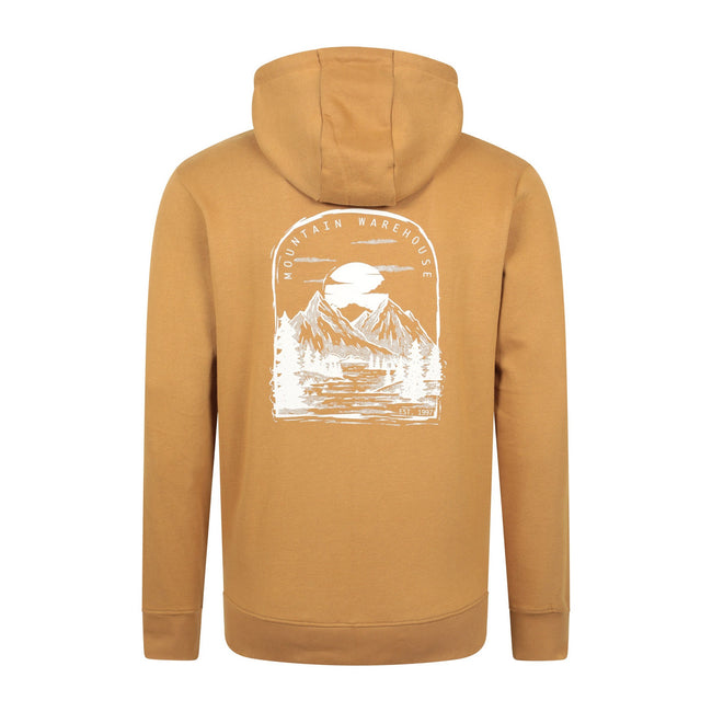 Mustard - Back - Mountain Warehouse Mens Sunrise Overhead Hoodie
