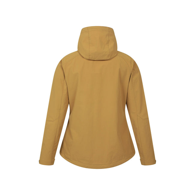 Mustard - Back - Mountain Warehouse Womens-Ladies Retreat Packable Soft Shell Jacket