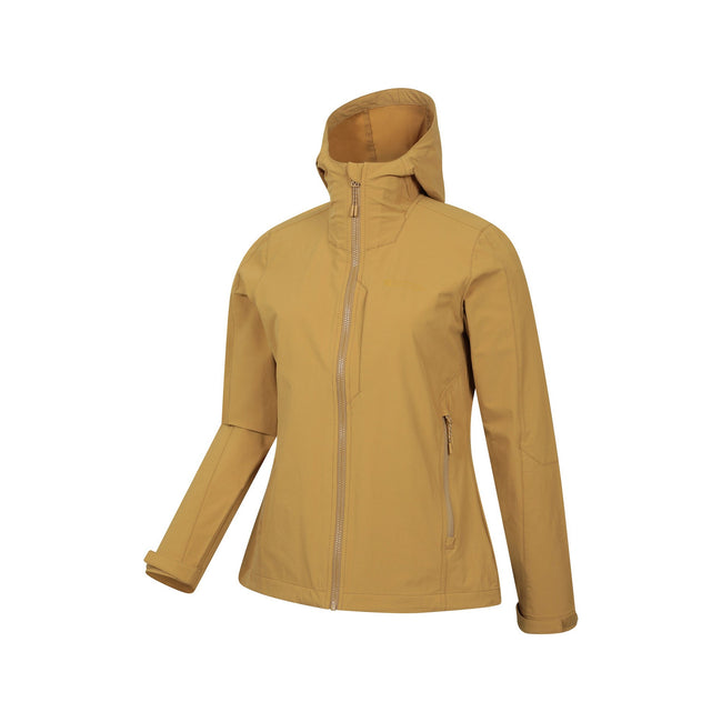 Mustard - Lifestyle - Mountain Warehouse Womens-Ladies Retreat Packable Soft Shell Jacket