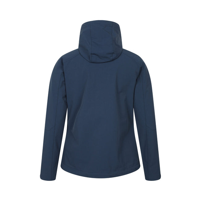 Navy - Back - Mountain Warehouse Womens-Ladies Retreat Packable Soft Shell Jacket