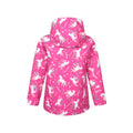Pink - Back - Mountain Warehouse Childrens-Kids Exodus Printed Water Resistant Soft Shell Jacket