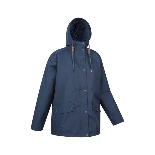 Navy - Side - Mountain Warehouse Womens-Ladies Misty Waterproof Jacket