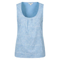 Pale Blue - Front - Mountain Warehouse Womens-Ladies Orchid Floral Tank Top
