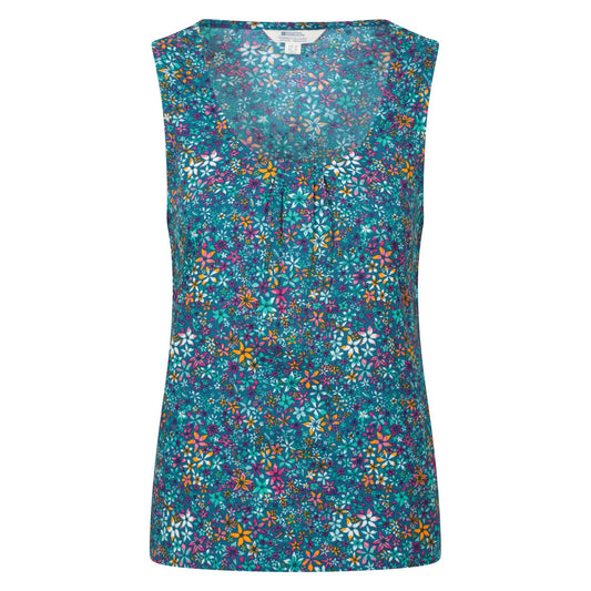 Teal - Front - Mountain Warehouse Womens-Ladies Orchid Tank Top