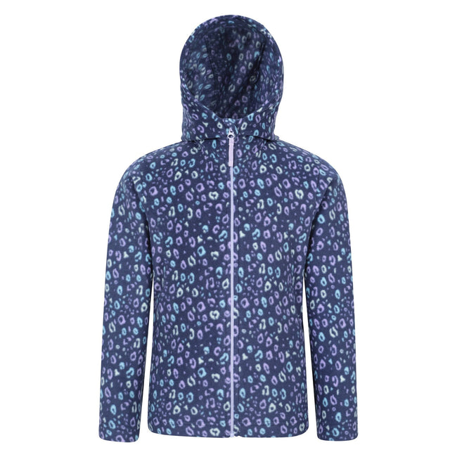 Dark Blue - Front - Mountain Warehouse Childrens-Kids Endeavour II Animal Print Hoodie