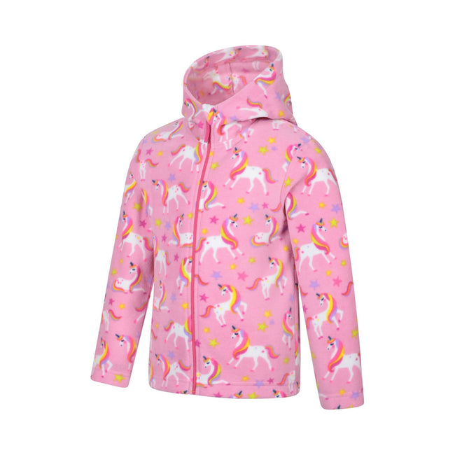 Light Pink - Lifestyle - Mountain Warehouse Childrens-Kids Endeavour II Unicorn Hoodie