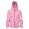 Light Pink - Front - Mountain Warehouse Childrens-Kids Endeavour II Unicorn Hoodie