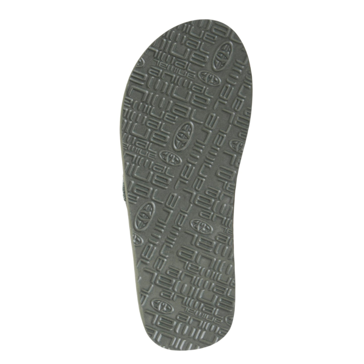 Khaki Green - Side - Animal Mens Tidal Flip Flops