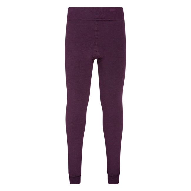 Purple - Front - Mountain Warehouse Childrens-Kids Fluffy Fleece Lined Leggings