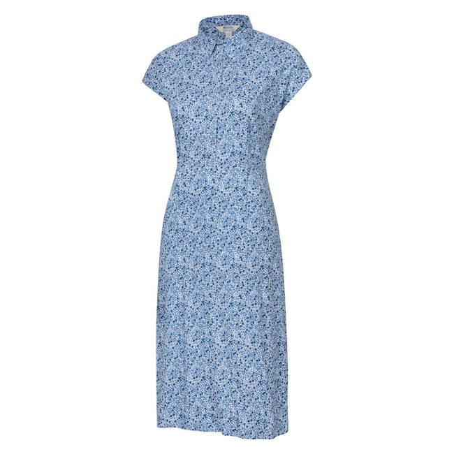 Corn Blue - Lifestyle - Mountain Warehouse Womens-Ladies Vienna Floral Shirt Dress