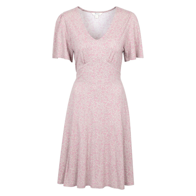 Light Pink - Front - Mountain Warehouse Womens-Ladies Floral Midi Dress