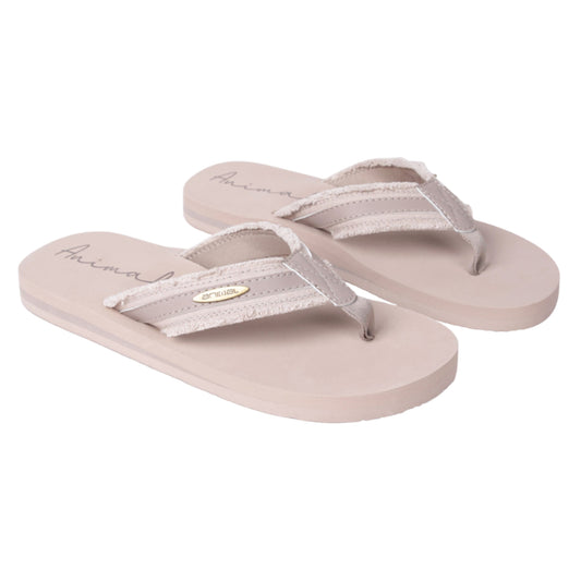 Taupe - Front - Animal Womens-Ladies Tidal Flip Flops