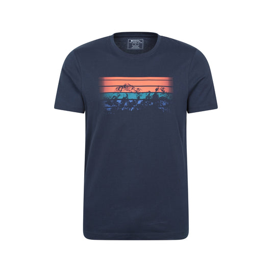 Dark Blue - Front - Mountain Warehouse Mens Sunrise T-Shirt
