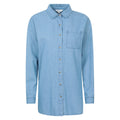 Pale Blue - Front - Mountain Warehouse Womens-Ladies Santiago Oversized Shirt