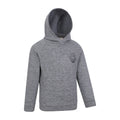 Grey - Side - Mountain Warehouse Childrens-Kids Strath Melange Supersoft Hoodie