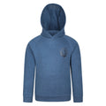 Navy - Front - Mountain Warehouse Childrens-Kids Strath Melange Supersoft Hoodie