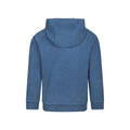 Navy - Back - Mountain Warehouse Childrens-Kids Strath Melange Supersoft Hoodie